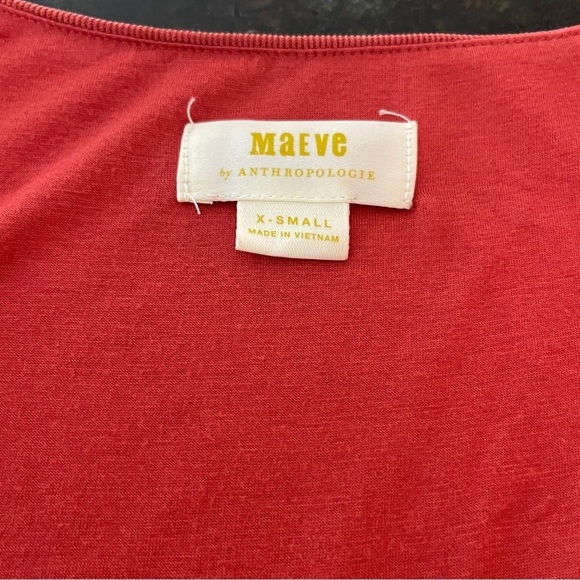 Anthropologie Maeve Burnt Orange Sleeveless Nora Summer Dress Women's X Small - Picture 5 of 11